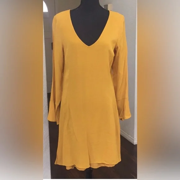 old navy mustard yellow dress Mustard/golden yellow dress